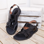Sandale Piele Saliki negre