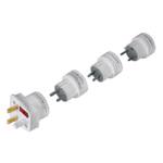 Set adaptoare de priza HAMA 44220 , EU/USA, alb