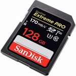 Card de memorie SANDISK Extreme Pro, SDXC, 128 GB, 170MB/S, UHS-I/U3/V30, clasa 10