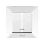 Intrerupator cu LED Karre Plus Panasonic, Alb