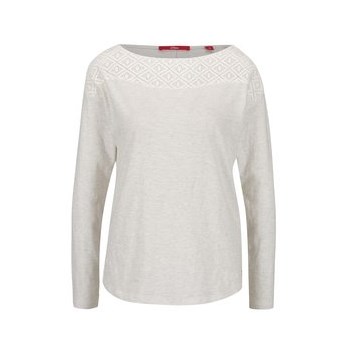 Bluza crem s.Oliver cu model
