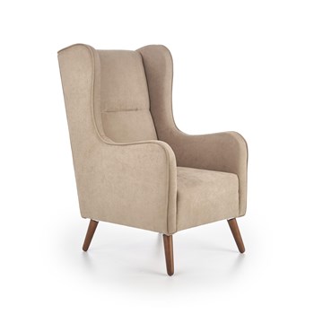 Fotoliu tapitat cu stofa "Chester" Beige, l67xA85xH114 cm
