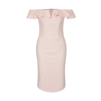 Rochie roz prafuit Miss Selfridge fara umeri