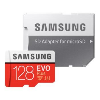 Card memorie Samsung EVO Plus microSDXC 128GB Clasa 10 adaptor inclus