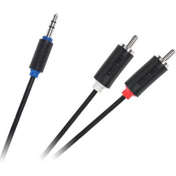 Cablu Cabletech 3.5mm jack Male - 2x RCA Male 10m standard