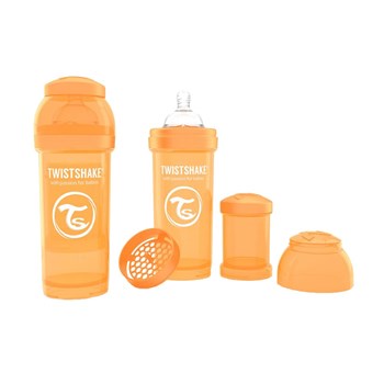 Biberon anti-colici 260 ml Twistshake Portocaliu