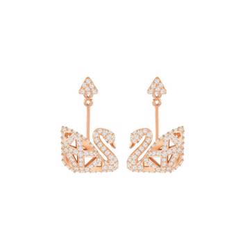 FACET SWAN PIERCED EARRINGS 5492233