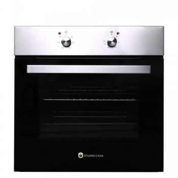 Cuptor incorporabil Studio Casa Milano Lean FE606X, 61L, Clasa A, Inox/Negru