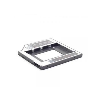 HDD Rack RACK CADDY GEMBIRD HDD/ SSD pentru CD/DVD Bay, pentru Notebook, Ingust, 9.5mm"MF-95-01"