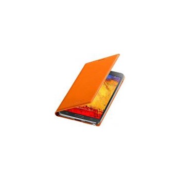 Husa Samsung Wallet Flip Cover EF-WN900BOEGWW pentru Galaxy Note 3 (Portocalie)