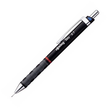 Creion mecanic 0.7mm, negru cu cod de culoare, ROTRING Tikky