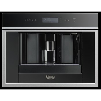 Espressor incorporabil Hotpoint Ariston Luce MCK 103 X/HA, 1350W, Touch Control, Display, 1.8 l, Inox/Negru