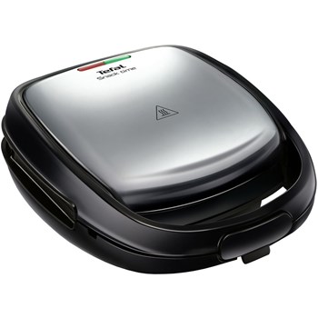 Sandwich-maker Tefal SW341D12, 700 W, Placi gofre/waffle, Negru/Argintiu