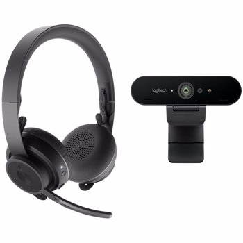 LOGITECH Pro Personal Video Collaboration Kit (Zone Wireless + BRIO)