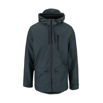 Jacheta Blend waterproof, verde, cu gluga