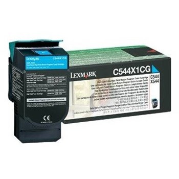 Toner laser Lexmark C544X1CG Cyan, 4000 pagini