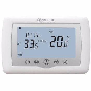Termostat WiFi Tellur TLL331151 Centrala pe gaz Alb tll331151