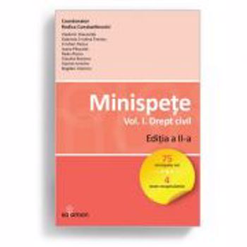 Minispete Vol.1. Drept civil Ed.2 - Rodica Constantinovici, editura Solomon