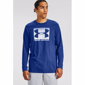 Under Armour, Bluza cu logo, Albastru, S