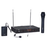 Set 2 microfoane wireless mana + casca ibiza vhf2h