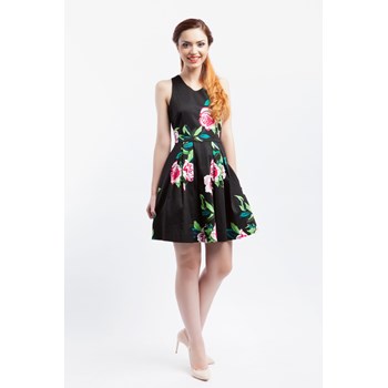 Rochie casual dama Louche London negru-multicolor