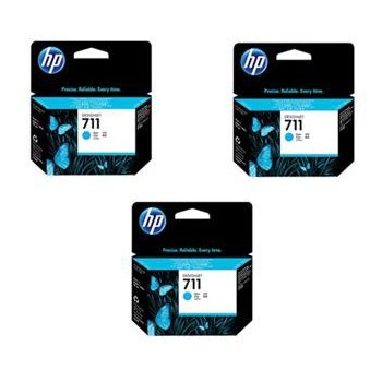 Set 3 Cartuse hp HPINK-CZ134A, Albastru