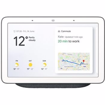 Boxa inteligenta GOOGLE Nest Hub, Wi-Fi, Bluetooth, Ecran Touch, negru