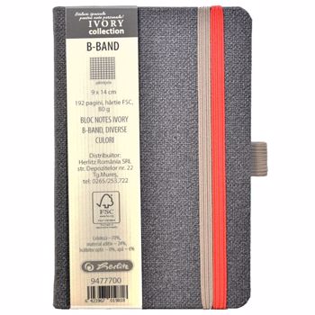 Agenda 9x14cm,elastic,96f,mate,B-Band