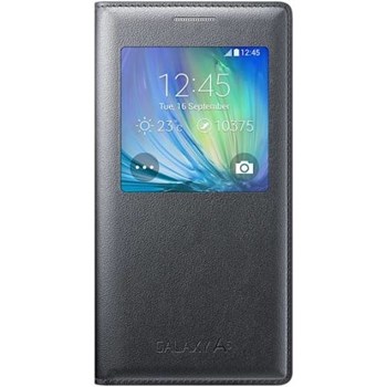 Husa Flip S-View Samsung Galaxy A5 A500 2015 Chacoal saef-ca500bcegww