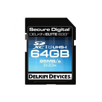 Delkin SDXC 64GB 633X UHS-I - card cu scriere 45MB/s