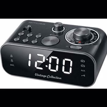 Radio cu ceas Muse Dual alarm M-18 CRB Negru mse00157