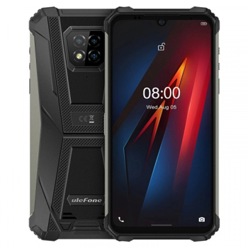 Telefon mobil Ulefone Armor 8, 4G, IPS 6.1 , 4GB RAM, 64GB ROM, Android 10, Helio P60, Camera submersibila, 5580mAh, Dual SIM, Negru