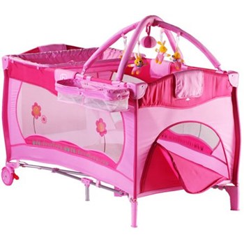 Patut pliant cu 2 nivele Sleeper Pink