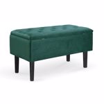 Taburet tapitat verde inchis Cleo
