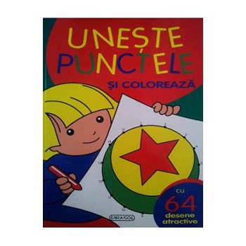 Uneste punctele si coloreaza (Rosu)