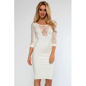 Z325-2 Rochie sexy de club, cu maneci treisfert din dantela
