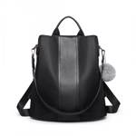 Rucsac dama Besy cu Safe Pocket Negru lrd1558-negru