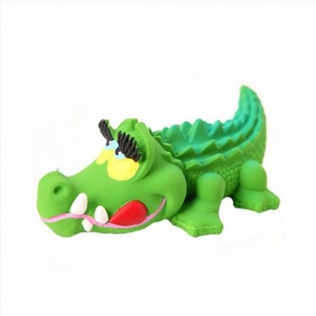 Jucarie Caine Pet Expert Vinil Crocodil Verde Opt