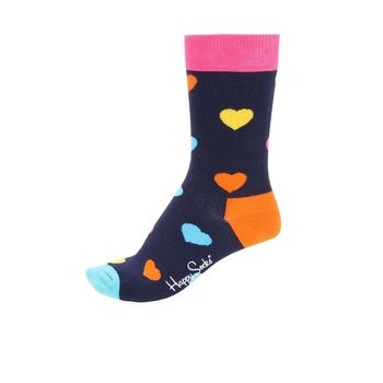 Sosete multicolore unisex cu imprimeu Happy Socks Heart
