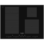 Plita incorporabila WHIRLPOOL SMC 654 F/BT/IXL, inductie, 4 zone de gatit, negru