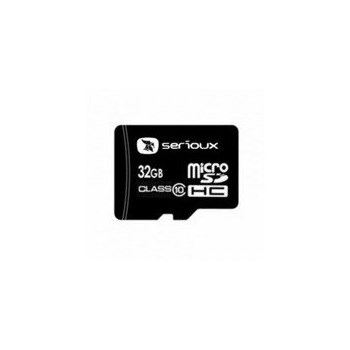 Card de Memorie SERIOUX microSDHC 32GB cu adaptor SDHC Class 10 sftf32ac10
