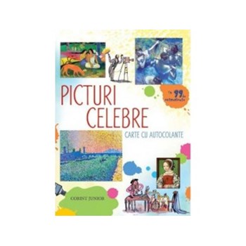 Picturi celebre. Carte cu autocolante