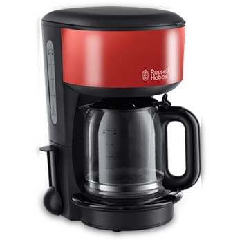 Cafetiera Russell Hobbs Flame Red 20131-56, 1000 W, 1.25 l, 10 cesti, Negru/Rosu