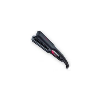 Placa de ondulat parul Remington Stylist Perfect Waves S6280, 210 grade, Placi ceramice, Negru