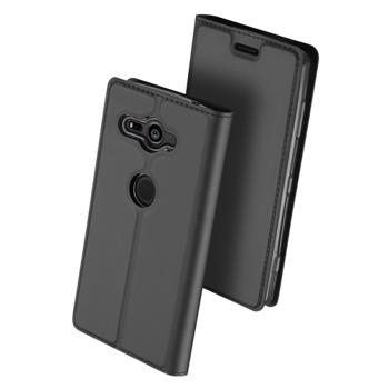 Husa carte flip wallet Dux Ducis pentru Sony Xperia XZ2 Compact H8324 gri