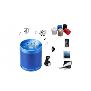 Boxa portabila Bluetooth Wireless, USB, TF Card, port auxiliar si suport pentru telefonul mobil, albastru