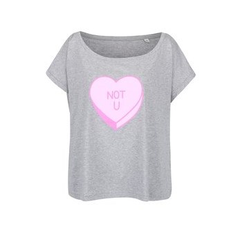 Tricou gri din bumbac organic ZOOT Original Not You pentru fete