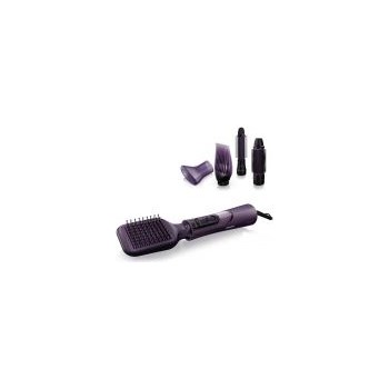 Perie cu aer cald Philips HP8656/00, 1000W, 4 accesorii (Mov)