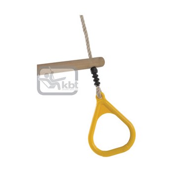 Trapez din lemn cu inele din plastic PP10 Galben 2 55 m kb220.001.003.001