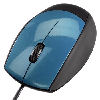 Mouse Optic Hama M360, USB, Negru/Albastru